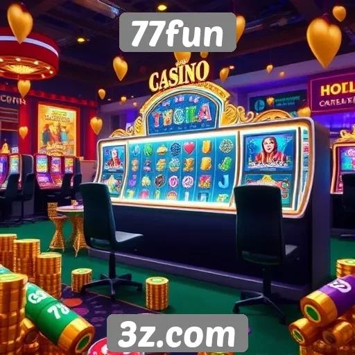 Jogos de cassino destacam-se no 77fun